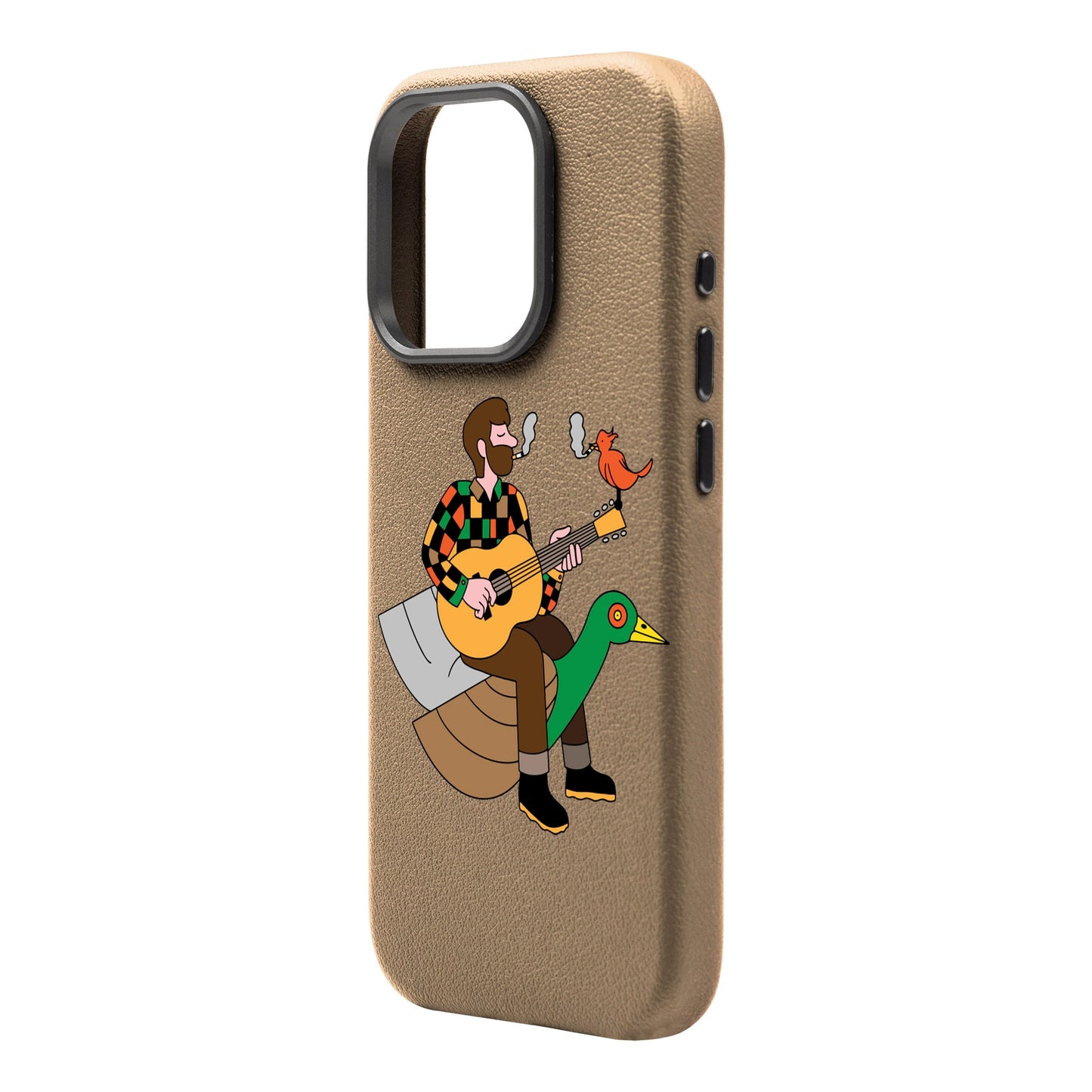BIRDS OF A FEATHER-iPhone 16 Pro Max Leather Premium Kılıf MagSafe Özellikli