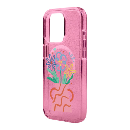 PINK VASE-iPhone 14 Plus Shiny Kılıf MagSafe Özellikli
