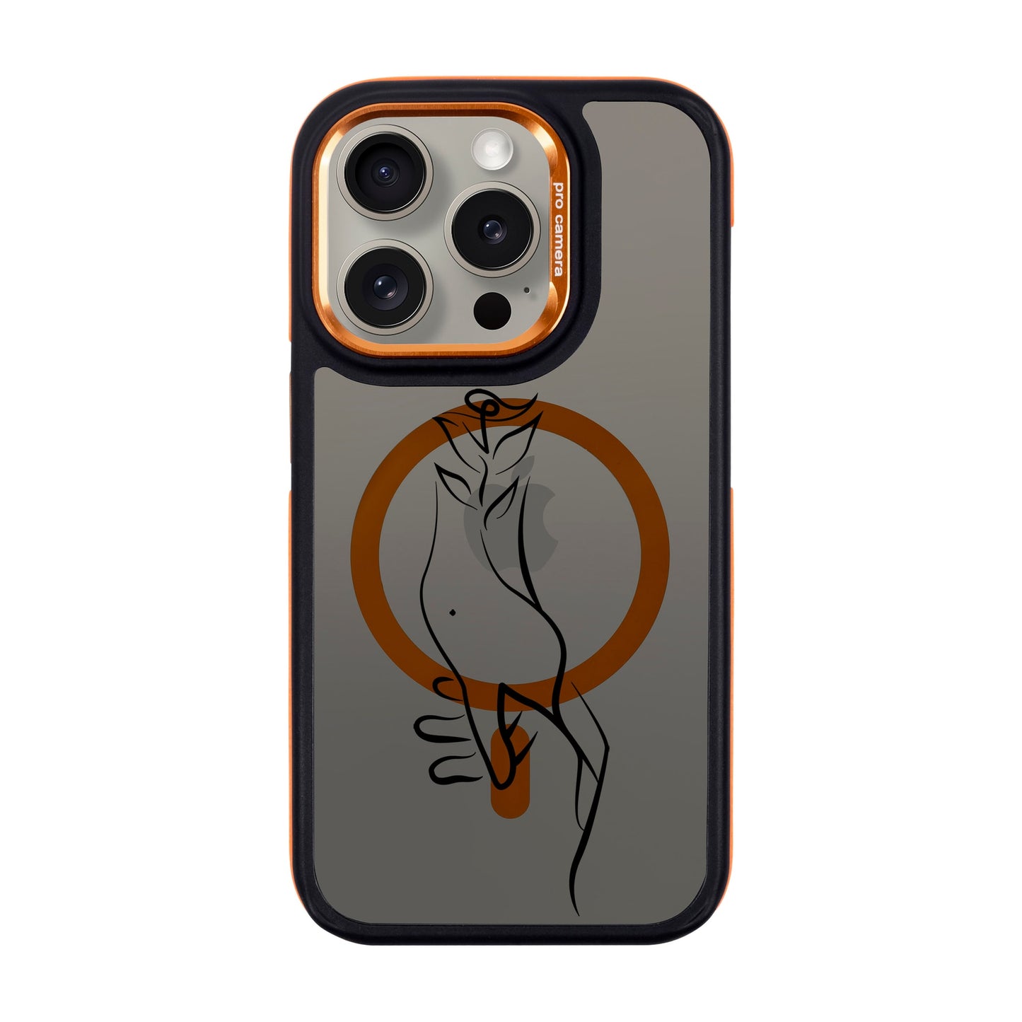 TOUCH-iPhone 15 Pro Dark Kılıf MagSafe Özellikli