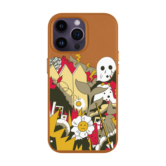 EVERYTHING IS BURNING-iPhone 14 Pro Max Leather Kılıf MagSafe Özellikli