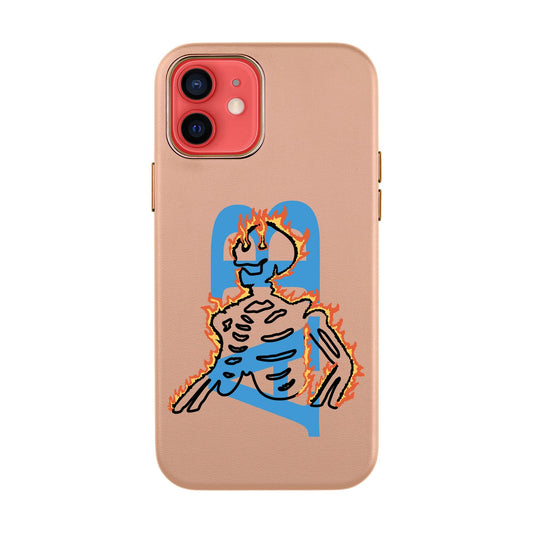 HOT HUMAN KİŞİSELLEŞTİRİLMİŞ-iPhone 12 Mini Leather Kılıf