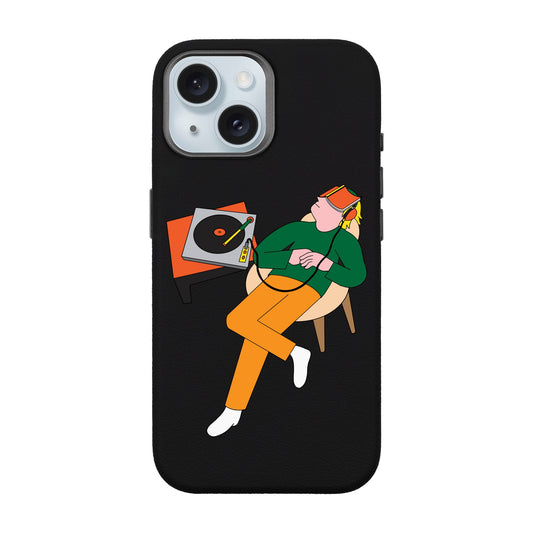 LAZY SUNDAY AFTERNOON-iPhone 15 Leather Premium Kılıf MagSafe Özellikli