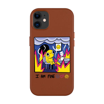 I AM FINE-Leather Kılıf MagSafe Özellikli - iPhone 11