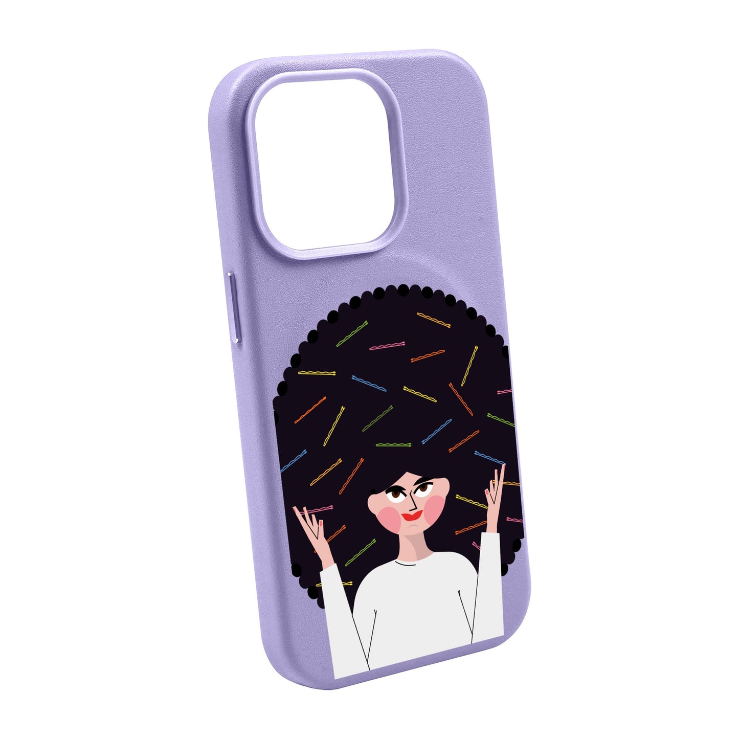 TANGLES OF HAPPINESS-Leather Kılıf MagSafe Özellikli - iPhone 13