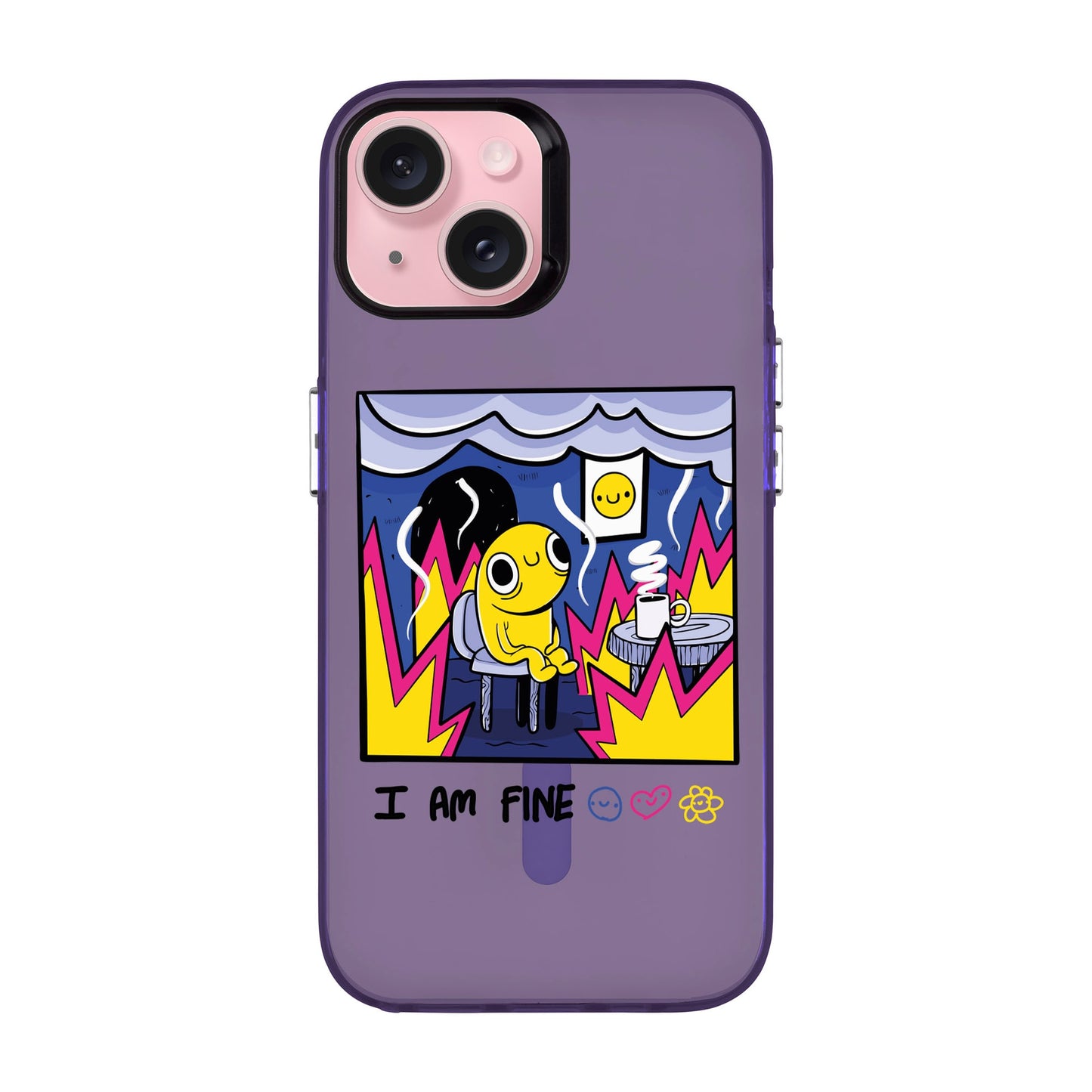 I AM FINE-iPhone 15 Hold Kılıf MagSafe Özellikli
