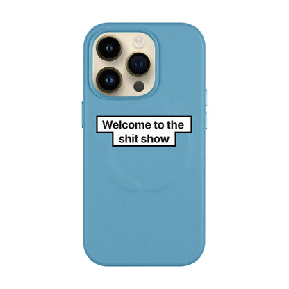 WELCOME-iPhone 14 Pro Leather Kılıf MagSafe Özellikli