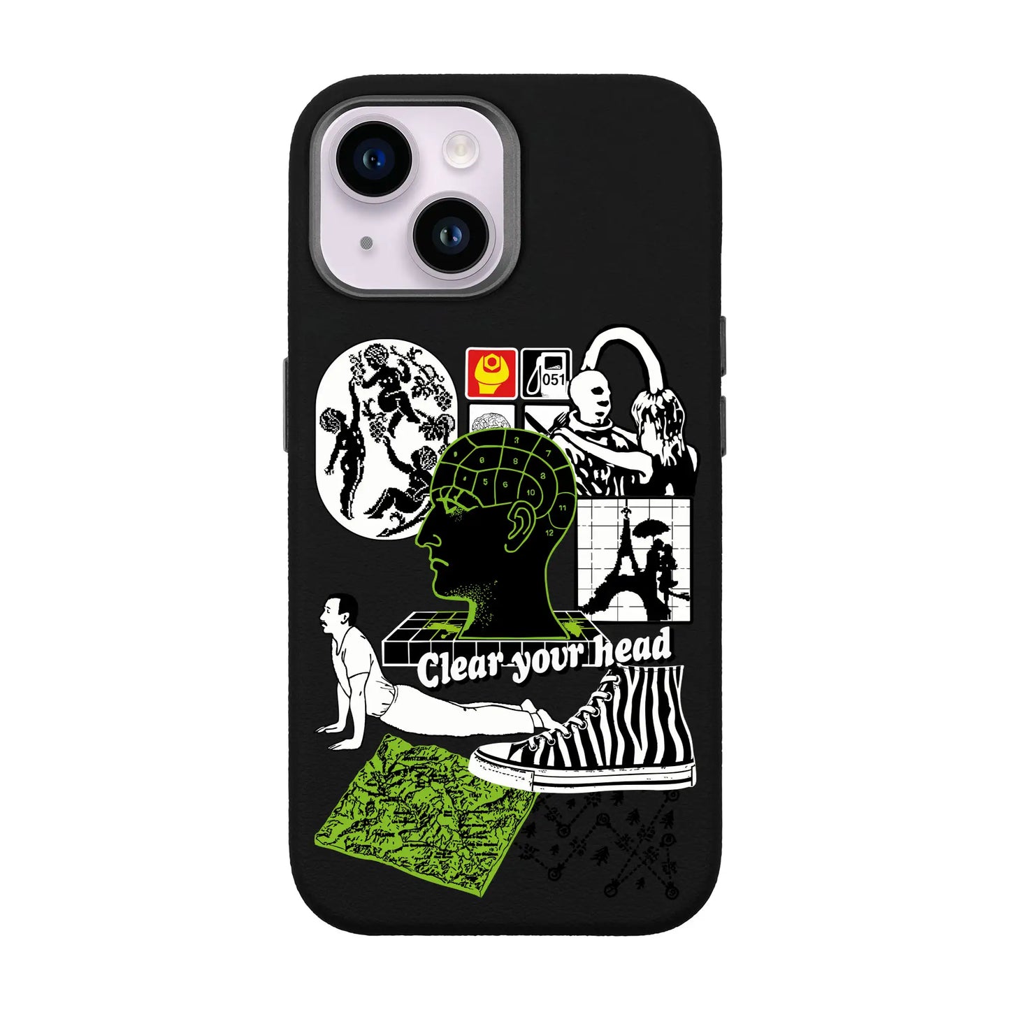 CLEAR YOUR HEAD-iPhone 14 Leather Premium Kılıf MagSafe Özellikli