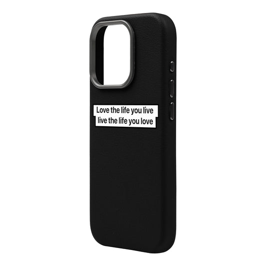 LOVE THE LIFE-iPhone 14 Pro Max Leather Premium Kılıf MagSafe Özellikli