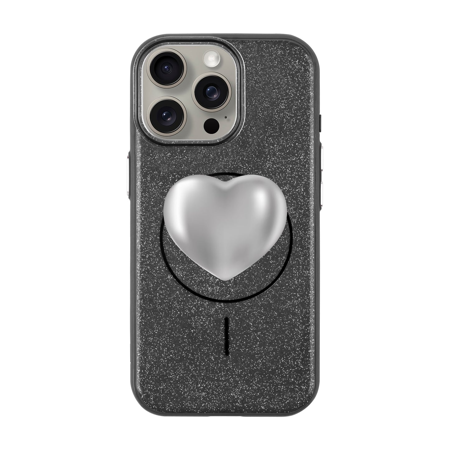SILVER HEART-iPhone 15 Pro Max Radiant Kılıf MagSafe Özellikli