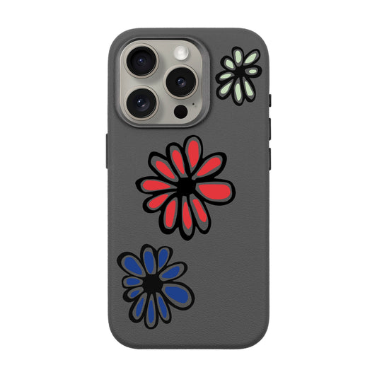 FLORIST-iPhone 15 Pro Leather Premium Kılıf MagSafe Özellikli