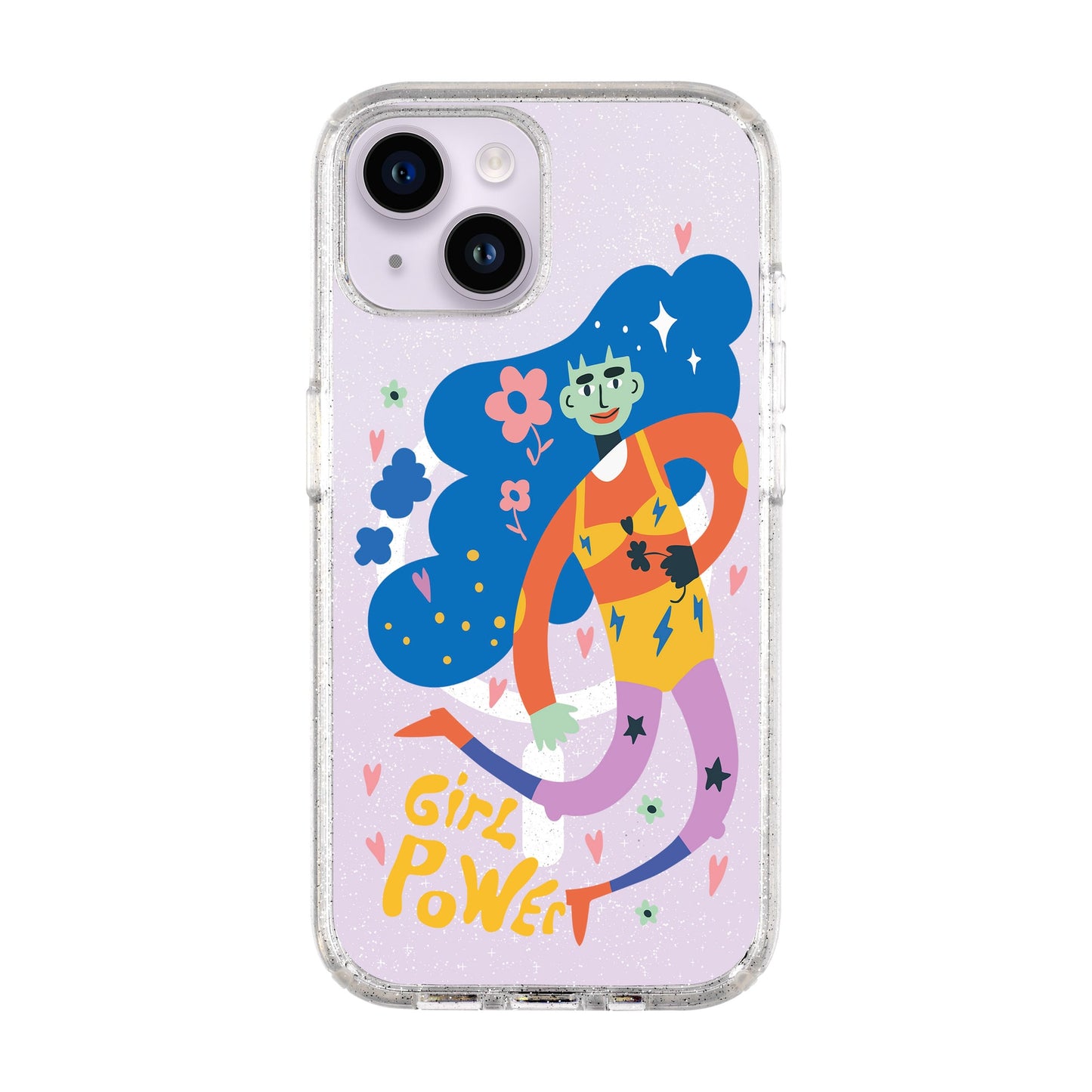 GIRL POWER-iPhone 14 Shiny Kılıf MagSafe Özellikli