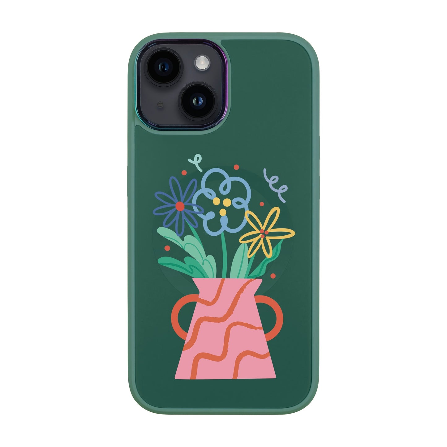 PINK VASE-iPhone 12 Vigor Kılıf MagSafe Özellikli