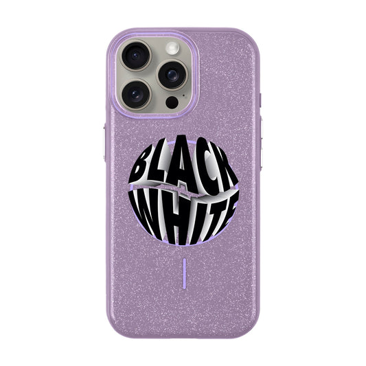 BLACK WHITE-iPhone 15 Pro Max Radiant Kılıf MagSafe Özellikli