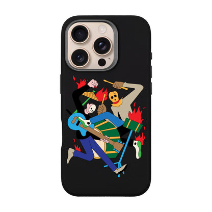 MONSTER MASH-iPhone 16 Pro Leather Premium Kılıf MagSafe Özellikli
