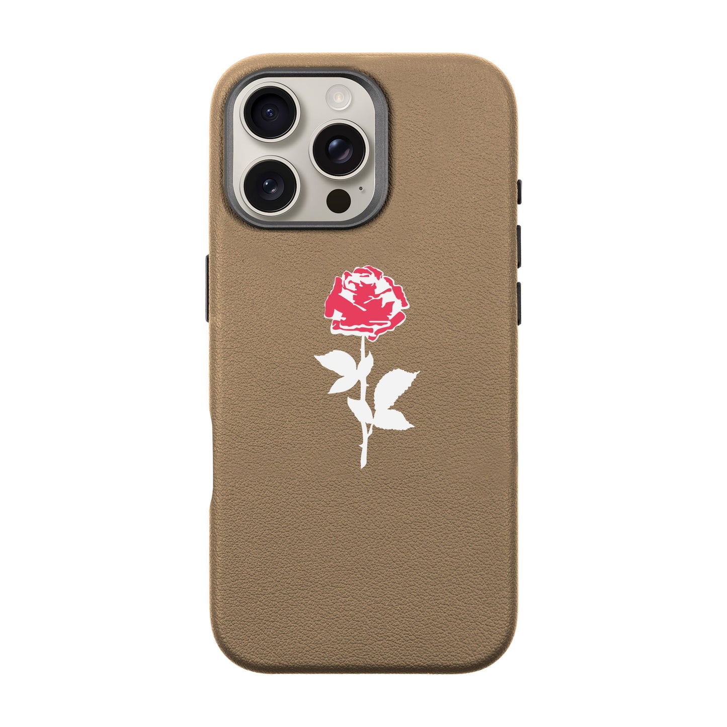NATUREL ROSE-iPhone 16 Pro Max Leather Premium Kılıf MagSafe Özellikli