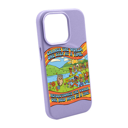 CHANGE THE WORLD-iPhone 11 Leather Kılıf MagSafe Özellikli