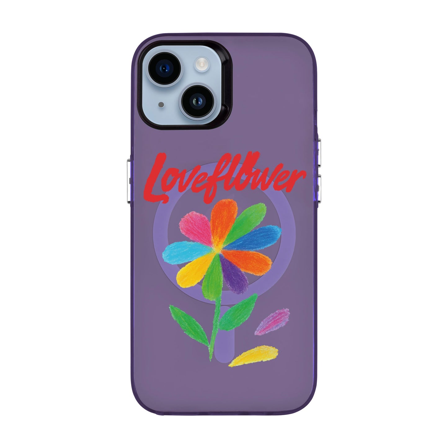 LOVE FLOWER-iPhone 14 Hold Kılıf MagSafe Özellikli