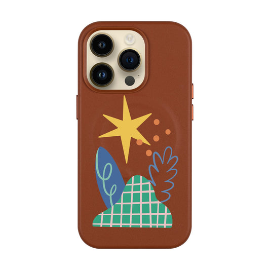 LITTLE NATURE-Leather Kılıf MagSafe Özellikli - iPhone 14 Pro