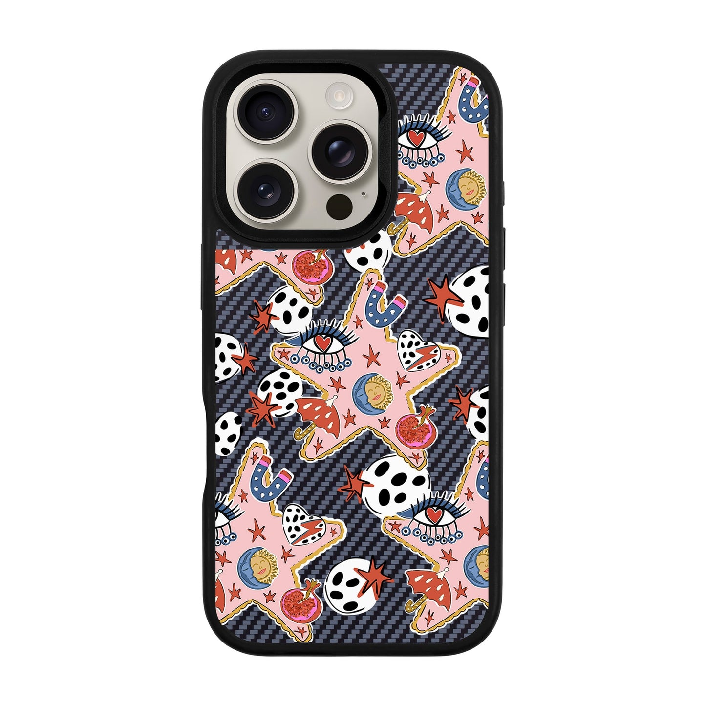 DURUSKO-iPhone 16 Pro Plaid Kılıf MagSafe Özellikli