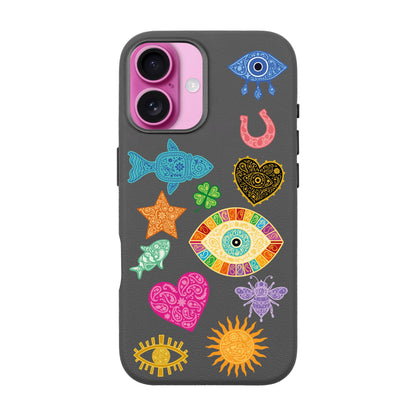 CHARMS BY BERRİN ÖZKAN-iPhone 16 Leather Premium Kılıf MagSafe Özellikli