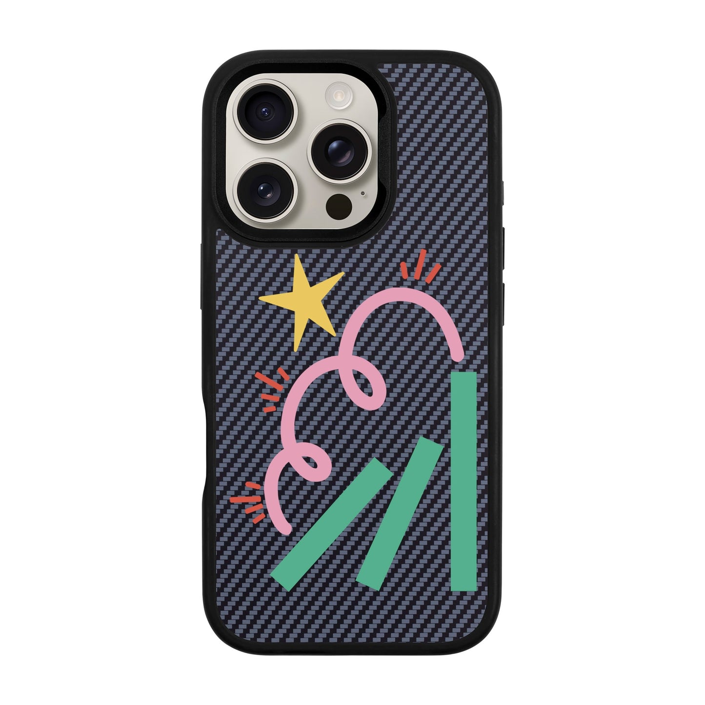 DOMINO-iPhone 16 Pro Plaid Kılıf MagSafe Özellikli
