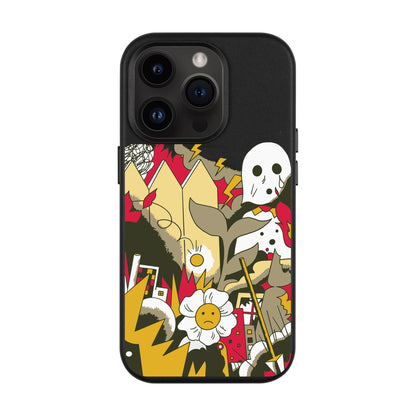 EVERYTHING IS BURNING-Leather Kılıf MagSafe Özellikli - iPhone 14 Pro