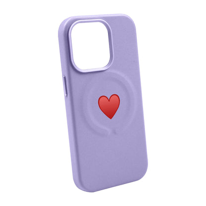 SPREAD HEART-iPhone 14 Pro Max Leather Kılıf MagSafe Özellikli