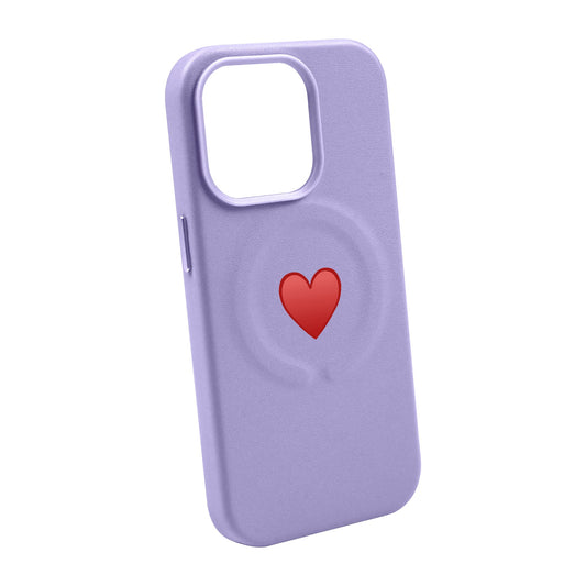 SPREAD HEART-iPhone 14 Pro Max Leather Kılıf MagSafe Özellikli