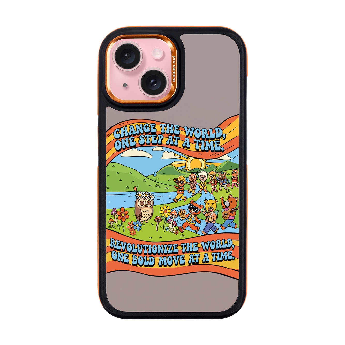 CHANGE THE WORLD-iPhone 15 Dark Kılıf MagSafe Özellikli