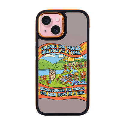 CHANGE THE WORLD-iPhone 15 Dark Kılıf MagSafe Özellikli
