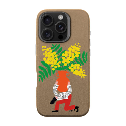 VASE-iPhone 16 Pro Leather Premium Kılıf MagSafe Özellikli