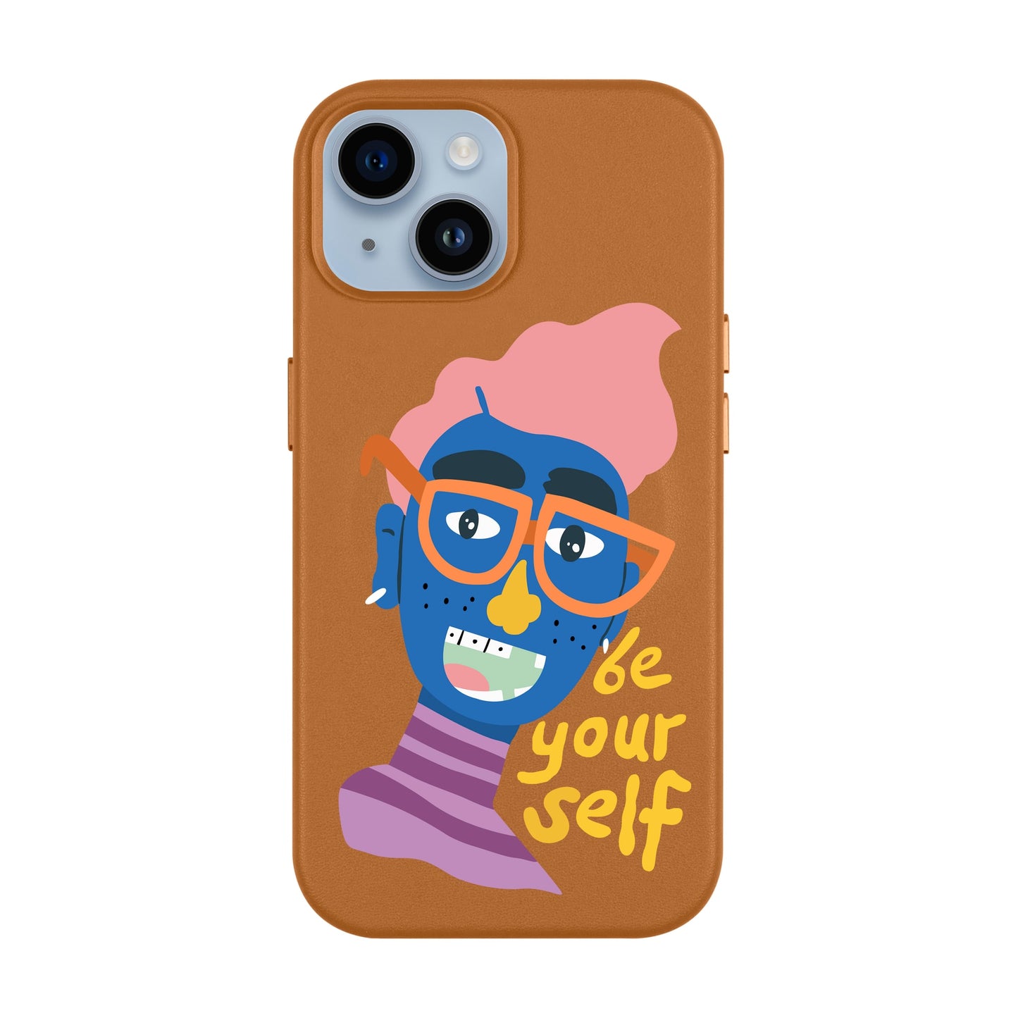 BE YOUR SELF-iPhone 13 Leather Kılıf MagSafe Özellikli