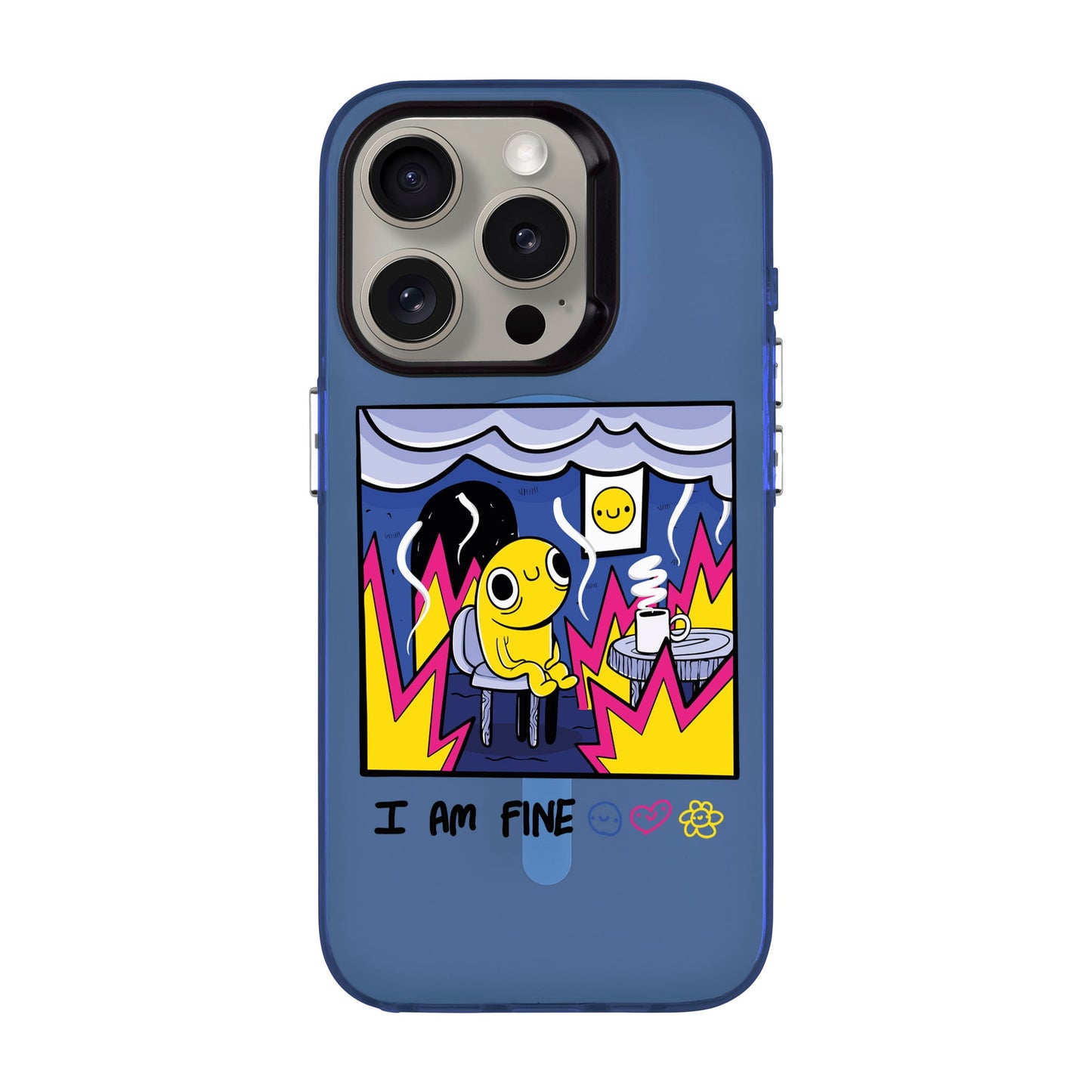 I AM FINE-iPhone 15 Pro Hold Kılıf MagSafe Özellikli