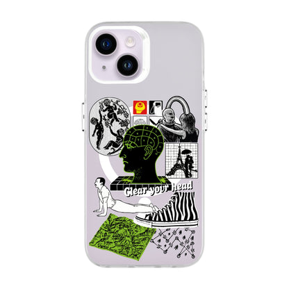CLEAR YOUR HEAD-iPhone 14 Hold Kılıf MagSafe Özellikli