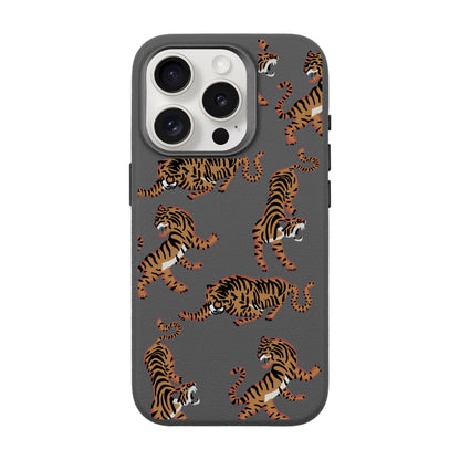 TIGER-iPhone 15 Pro Leather Premium Kılıf MagSafe Özellikli