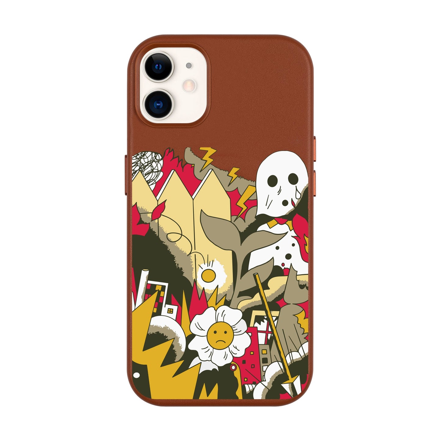 EVERYTHING IS BURNING-Leather Kılıf MagSafe Özellikli - iPhone 11