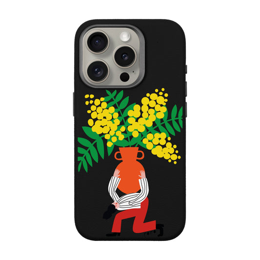 VASE-iPhone 15 Pro Leather Premium Kılıf MagSafe Özellikli