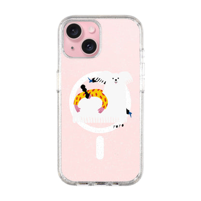 FANCY DOG-iPhone 15 Shiny Kılıf MagSafe Özellikli