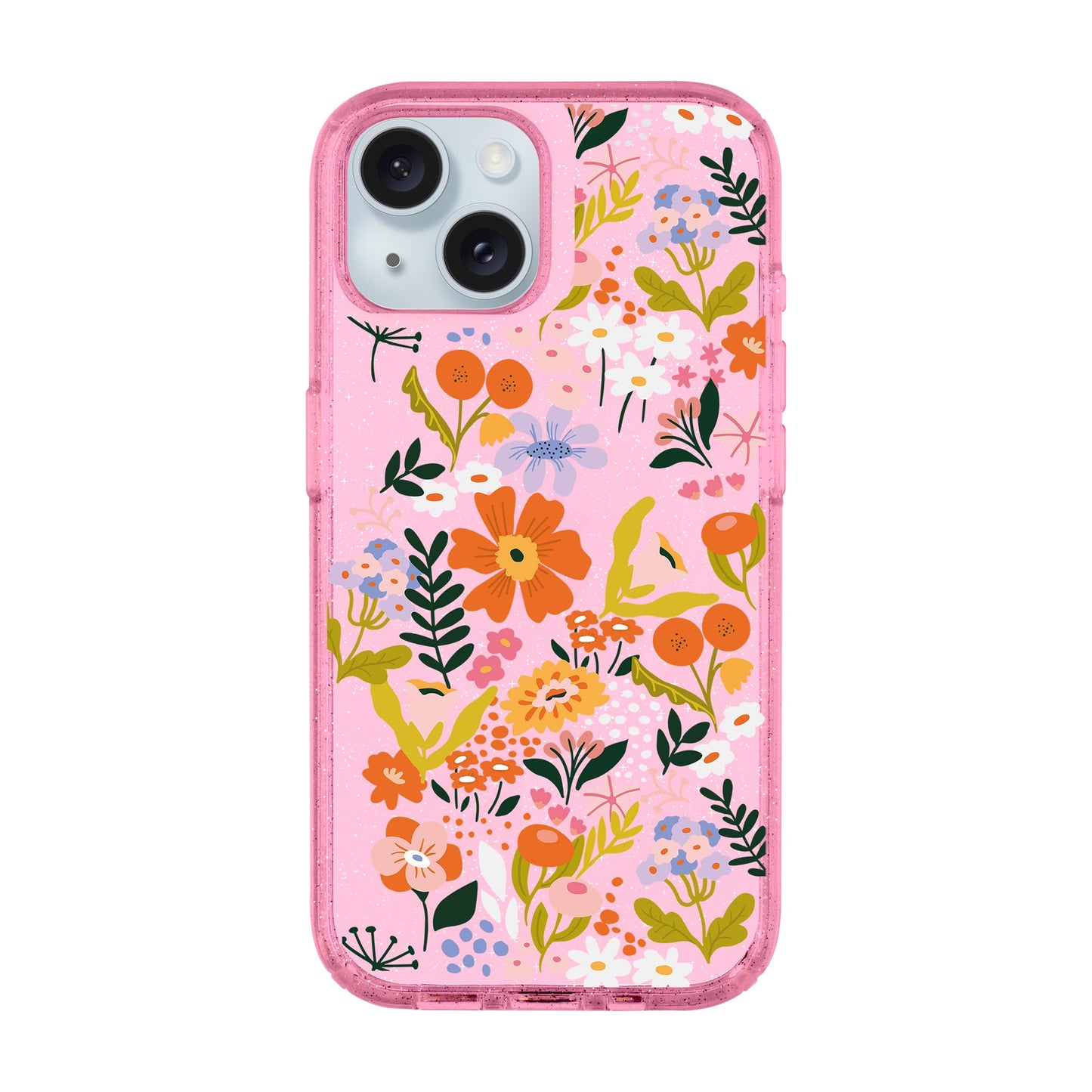 FLOWER-iPhone 15 Shiny Kılıf MagSafe Özellikli