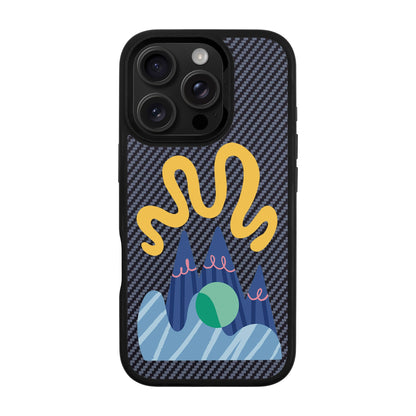 MOUNTAIN-iPhone 16 Pro Plaid Kılıf MagSafe Özellikli