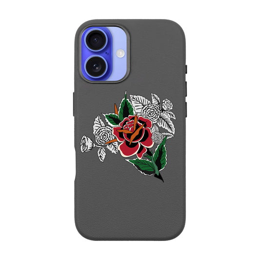 DRY ROSE-iPhone 16 Leather Premium Kılıf MagSafe Özellikli