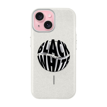 BLACK WHITE-iPhone 15 Plus Radiant Kılıf MagSafe Özellikli