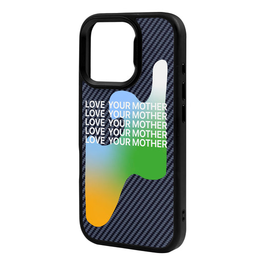 LOVE YOUR MOTHER-iPhone 16 Pro Max Plaid Kılıf MagSafe Özellikli