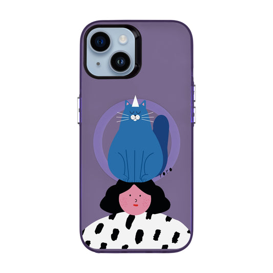 NAUGHTY CAT-iPhone 14 Hold Kılıf MagSafe Özellikli