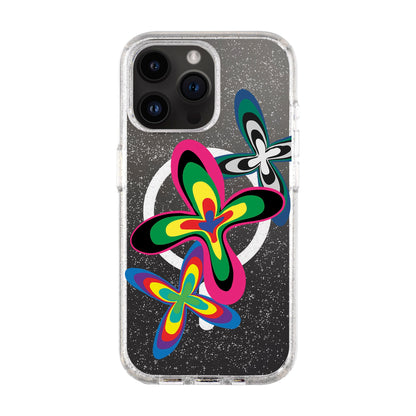 COLOR FLOWER-iPhone 14 Pro Max Shiny Kılıf MagSafe Özellikli