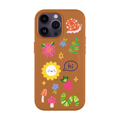 HELLO NATURE-iPhone 14 Pro Max Leather Kılıf MagSafe Özellikli