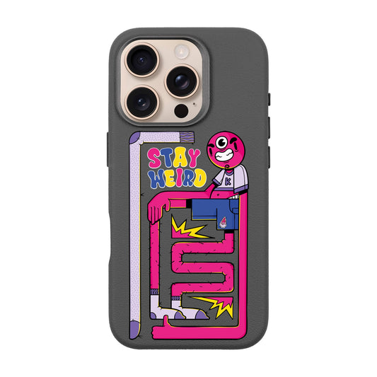 OG TOOTHY-iPhone 16 Pro Leather Premium Kılıf MagSafe Özellikli