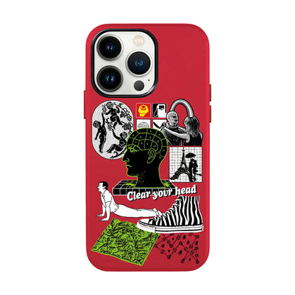 CLEAR YOUR HEAD-iPhone 13 Pro Max Leather Kılıf