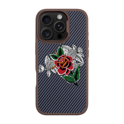 DRY ROSE-iPhone 16 Pro Plaid Kılıf MagSafe Özellikli