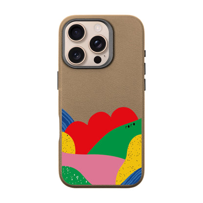 FLAG-iPhone 16 Pro Leather Premium Kılıf MagSafe Özellikli